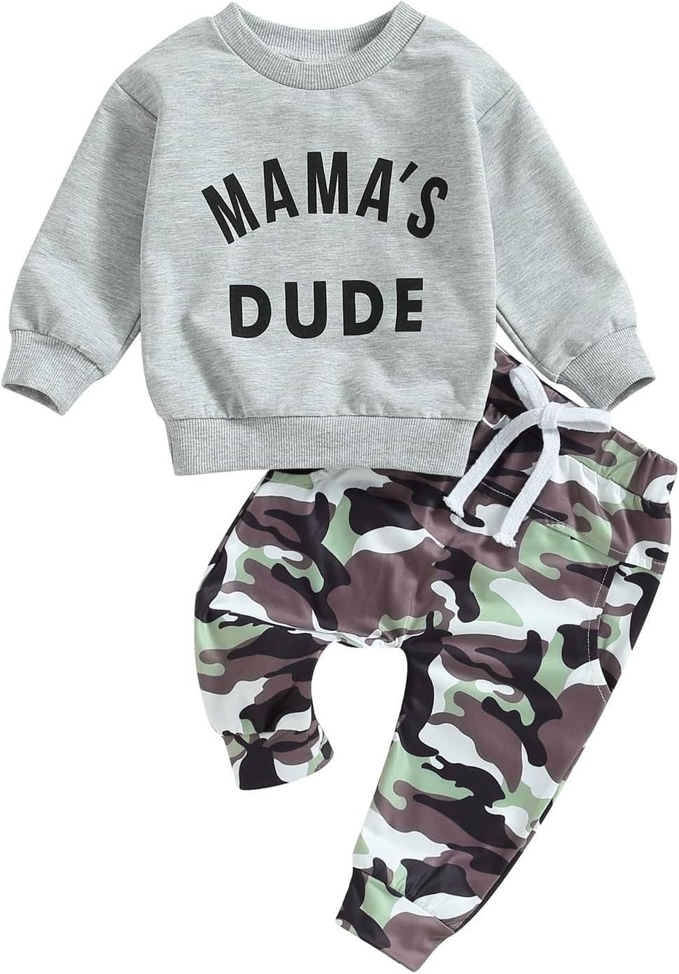 Long Sleeve Pullover Tops & Pant Sets For Toddler