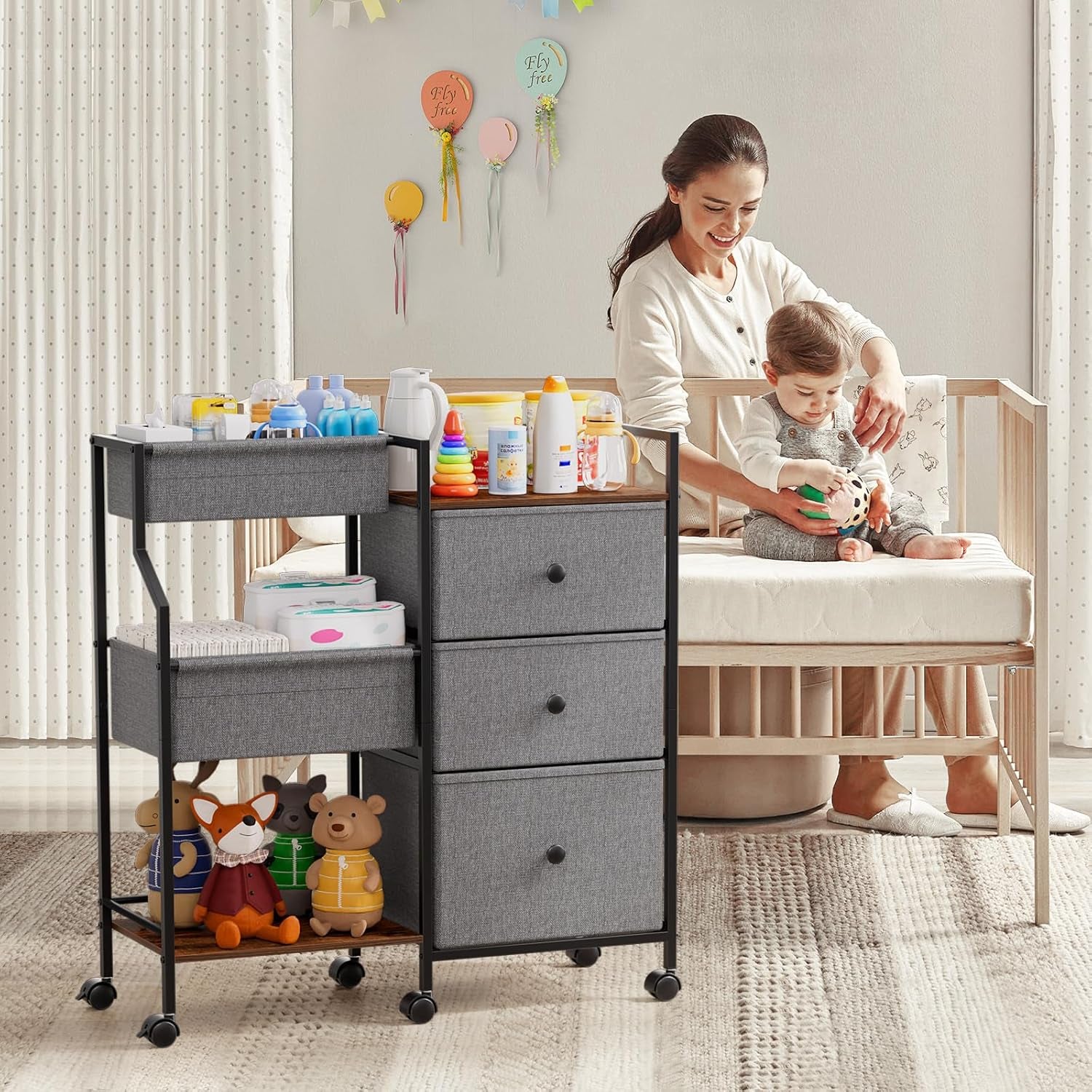 Baby Diaper Caddy Organizer and Storage