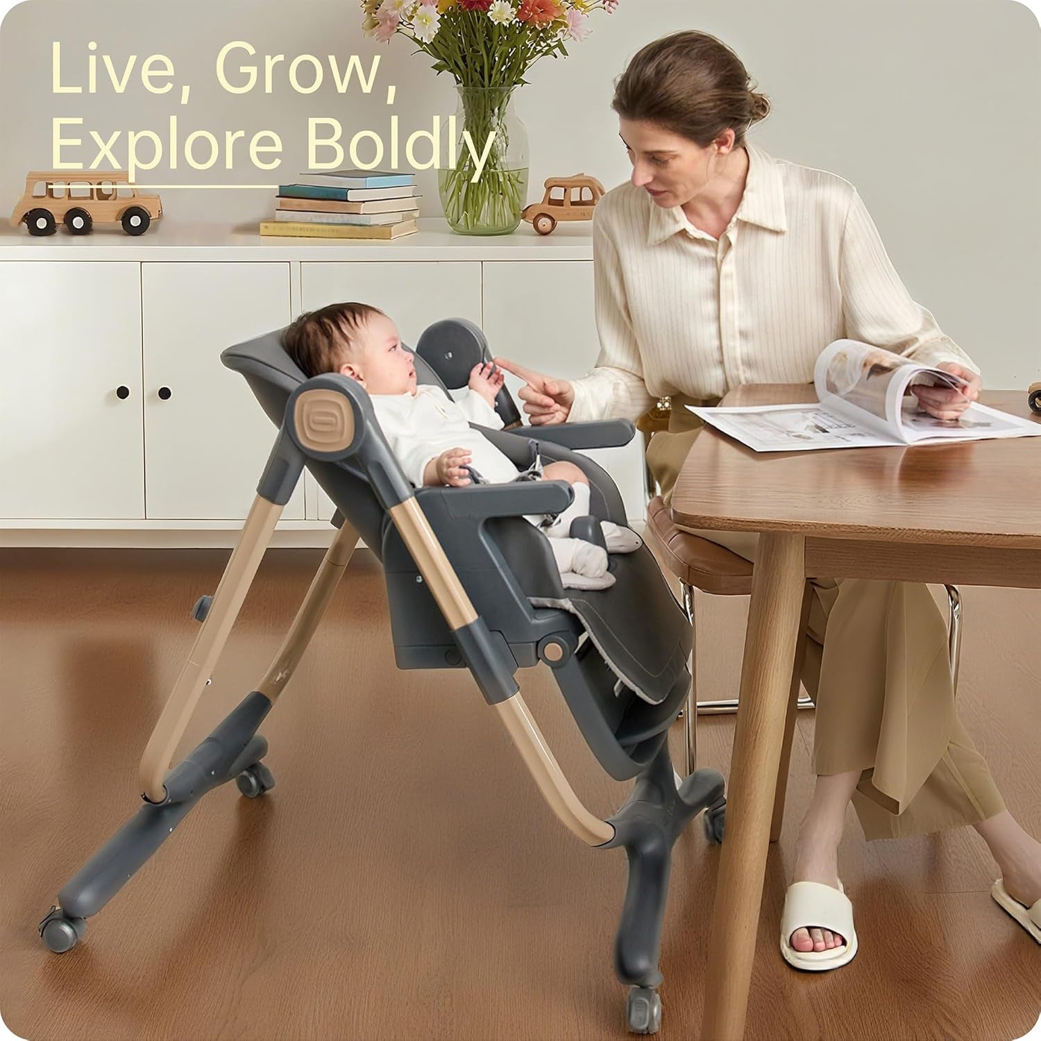 6 in 1 Convertible High Chairs for Babies and Toddlers