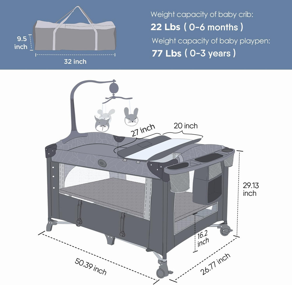 Baby Bassinet Bedside Crib