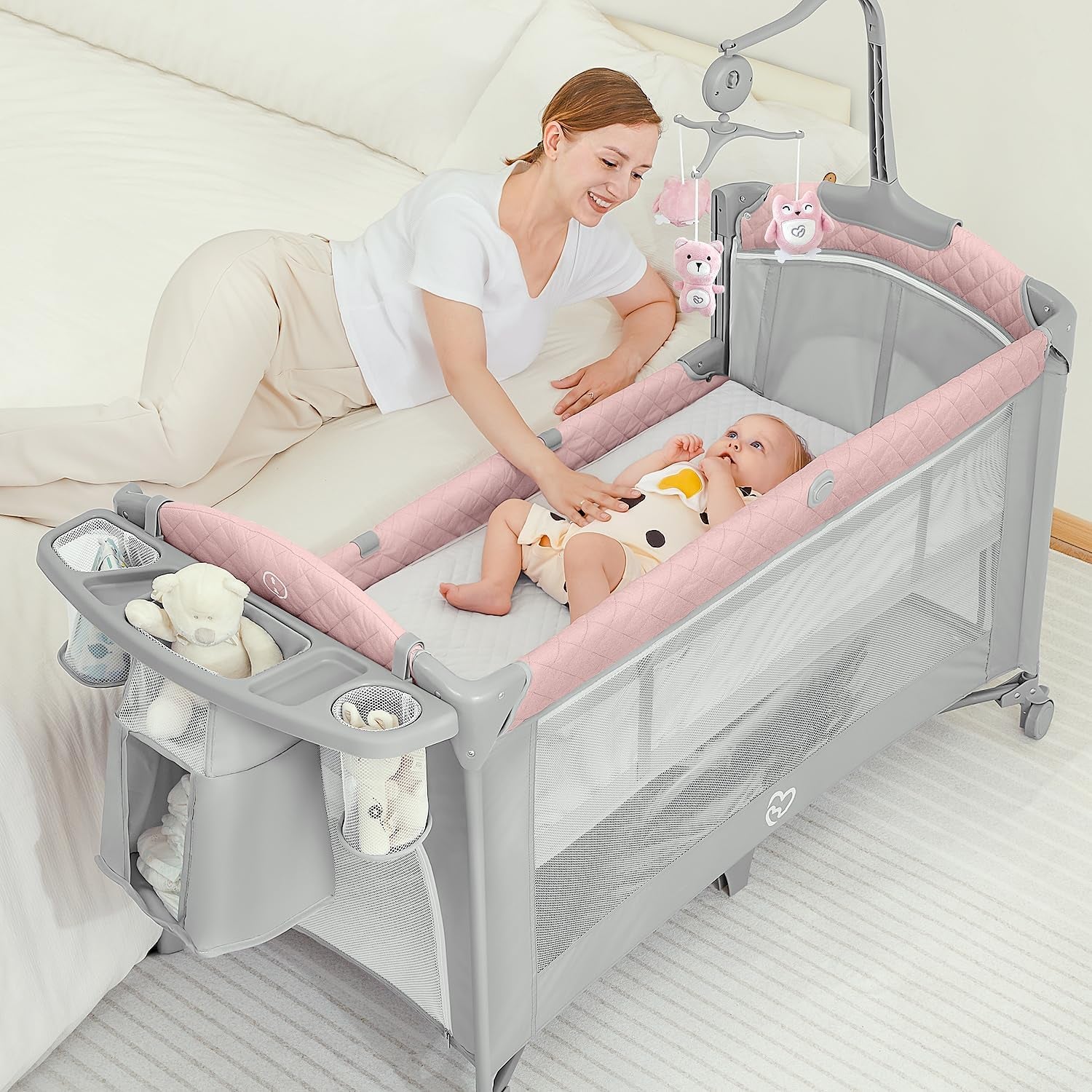 Baby Bassinet Bedside Crib