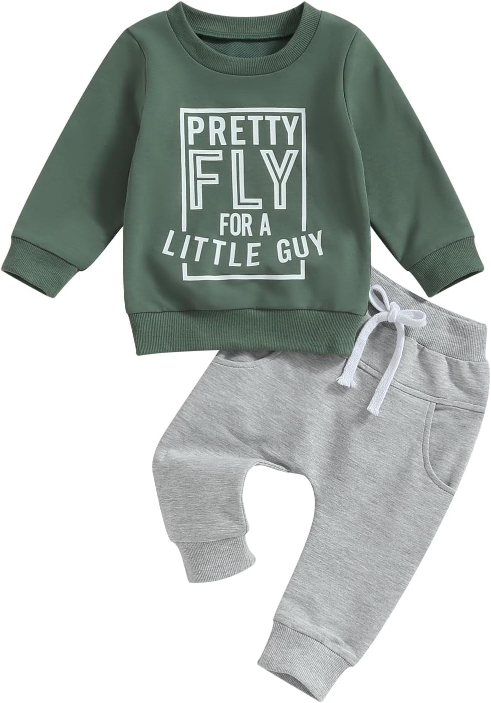Long Sleeve Pullover Tops & Pant Sets For Toddler
