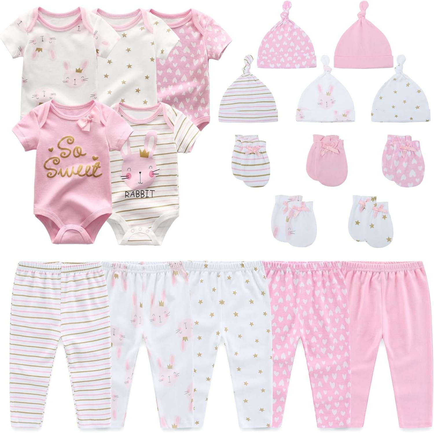 Unisex Baby Bodysuits Sets