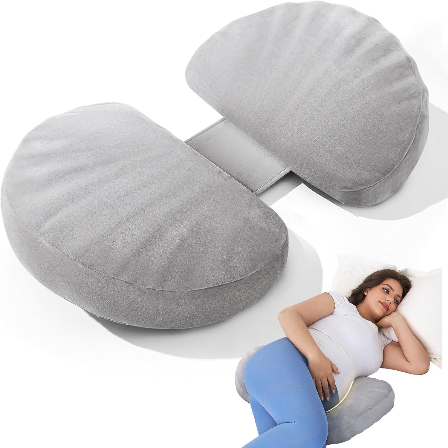 Memory Foam Maternity Pillow for Side Sleeper