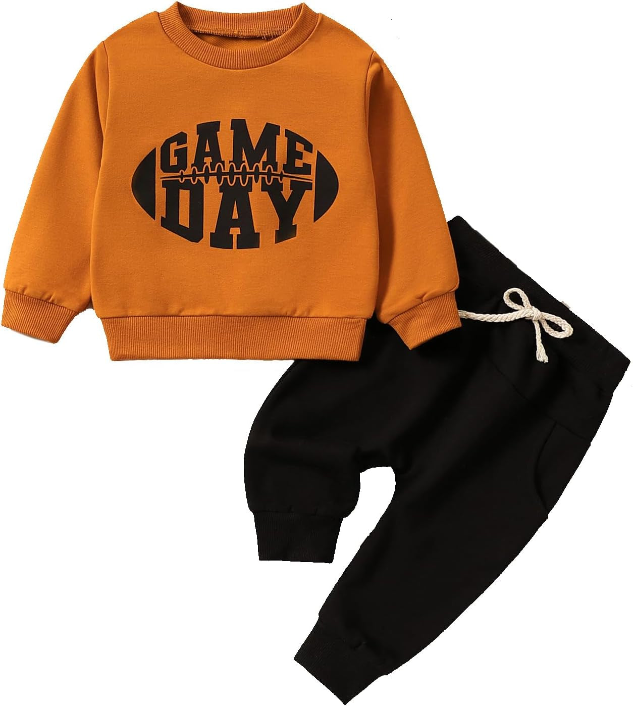 Long Sleeve Pullover Tops & Pant Sets For Toddler