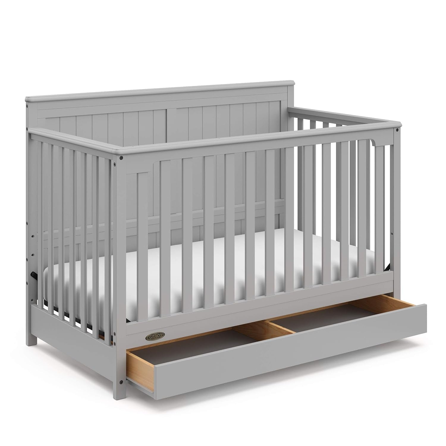5-In-1 Convertible Crib with Drawer 