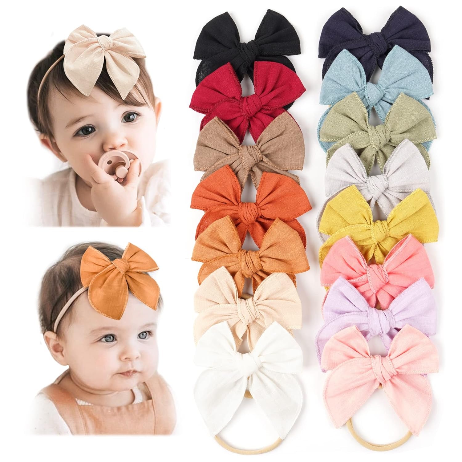 Baby Girl Bows and Headbands