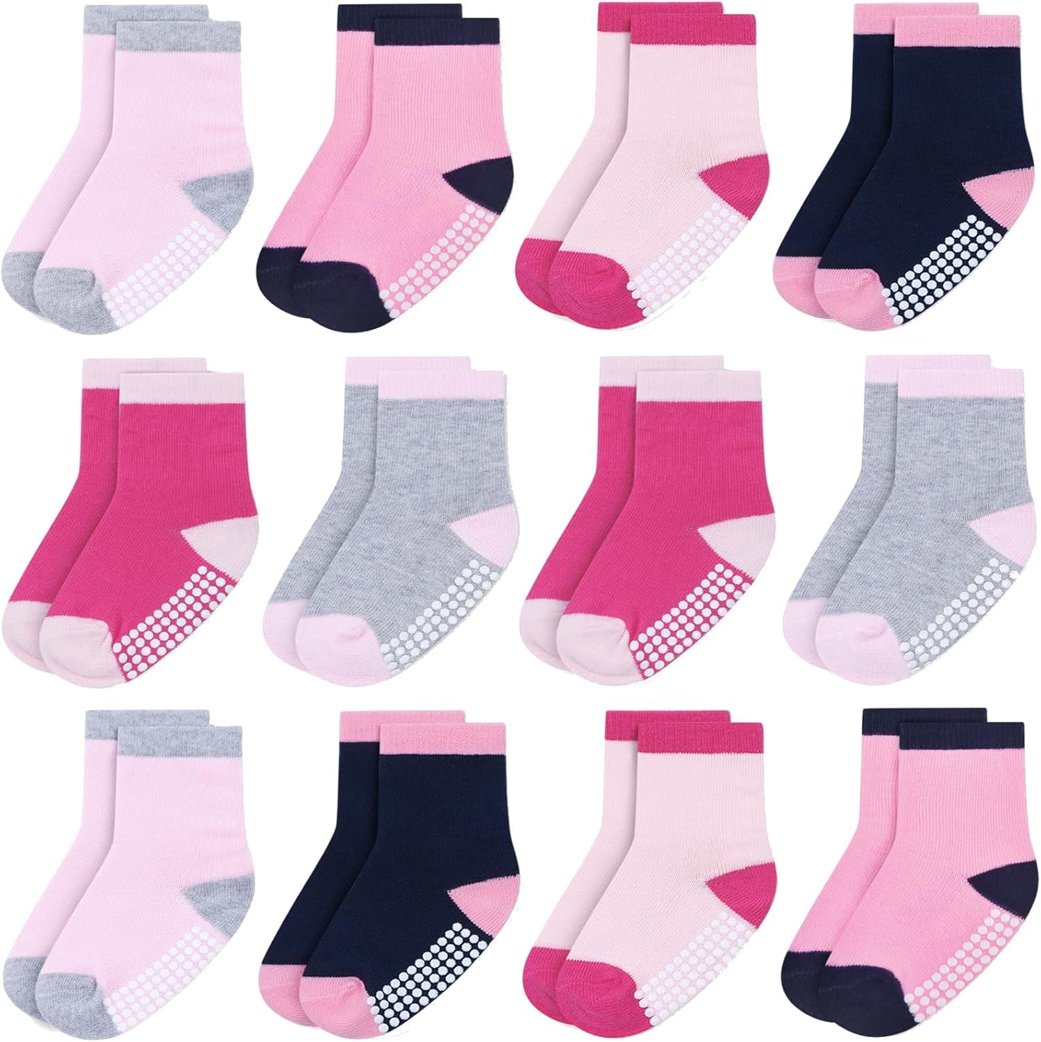 12 Pack Baby Toddler Socks