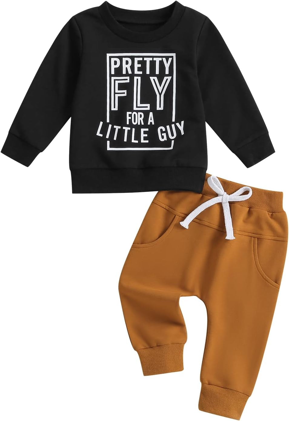 Long Sleeve Pullover Tops & Pant Sets For Toddler