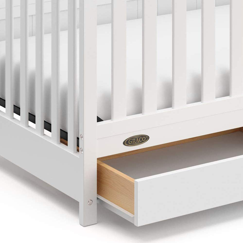 5-In-1 Convertible Crib with Drawer 