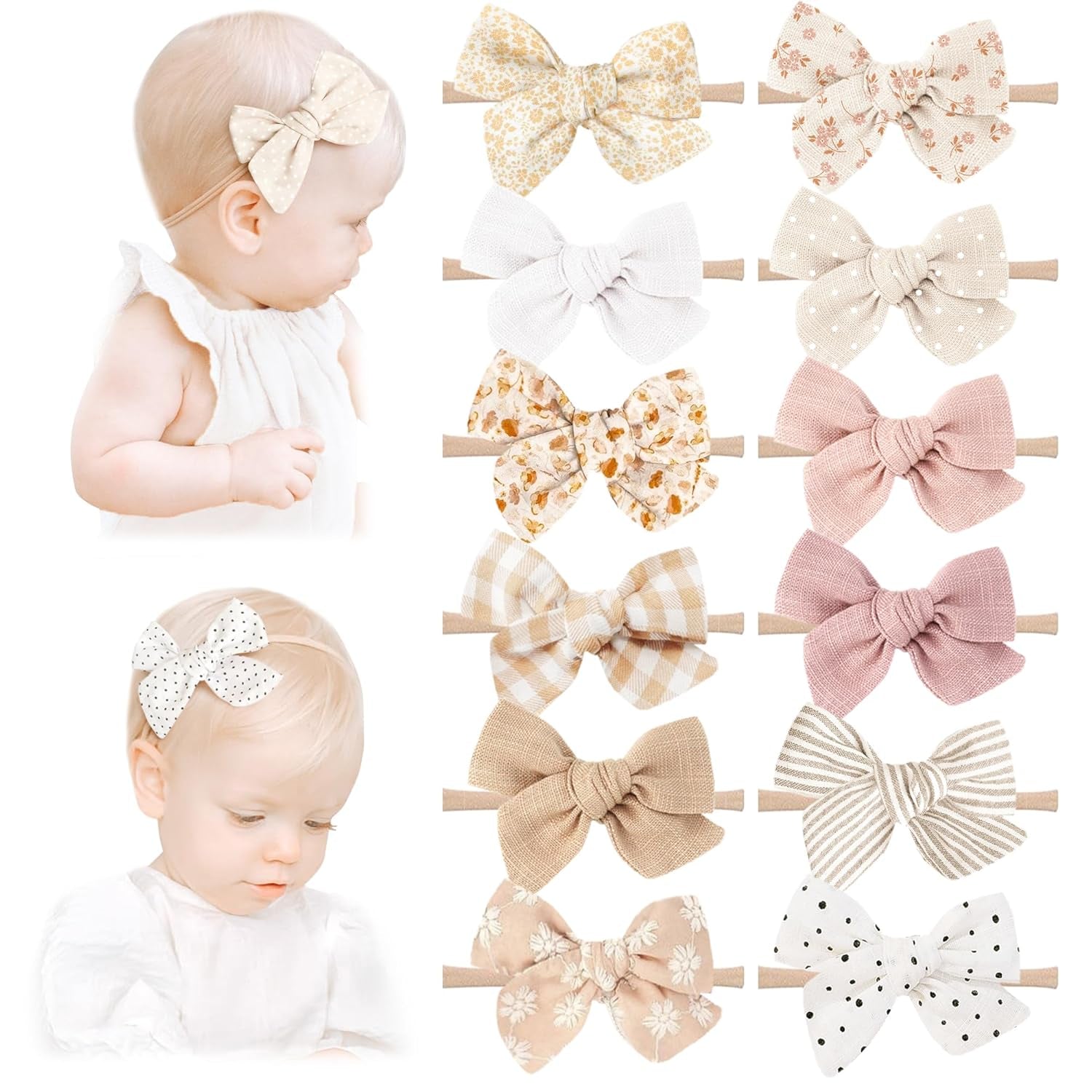 Baby Girl Bows and Headbands