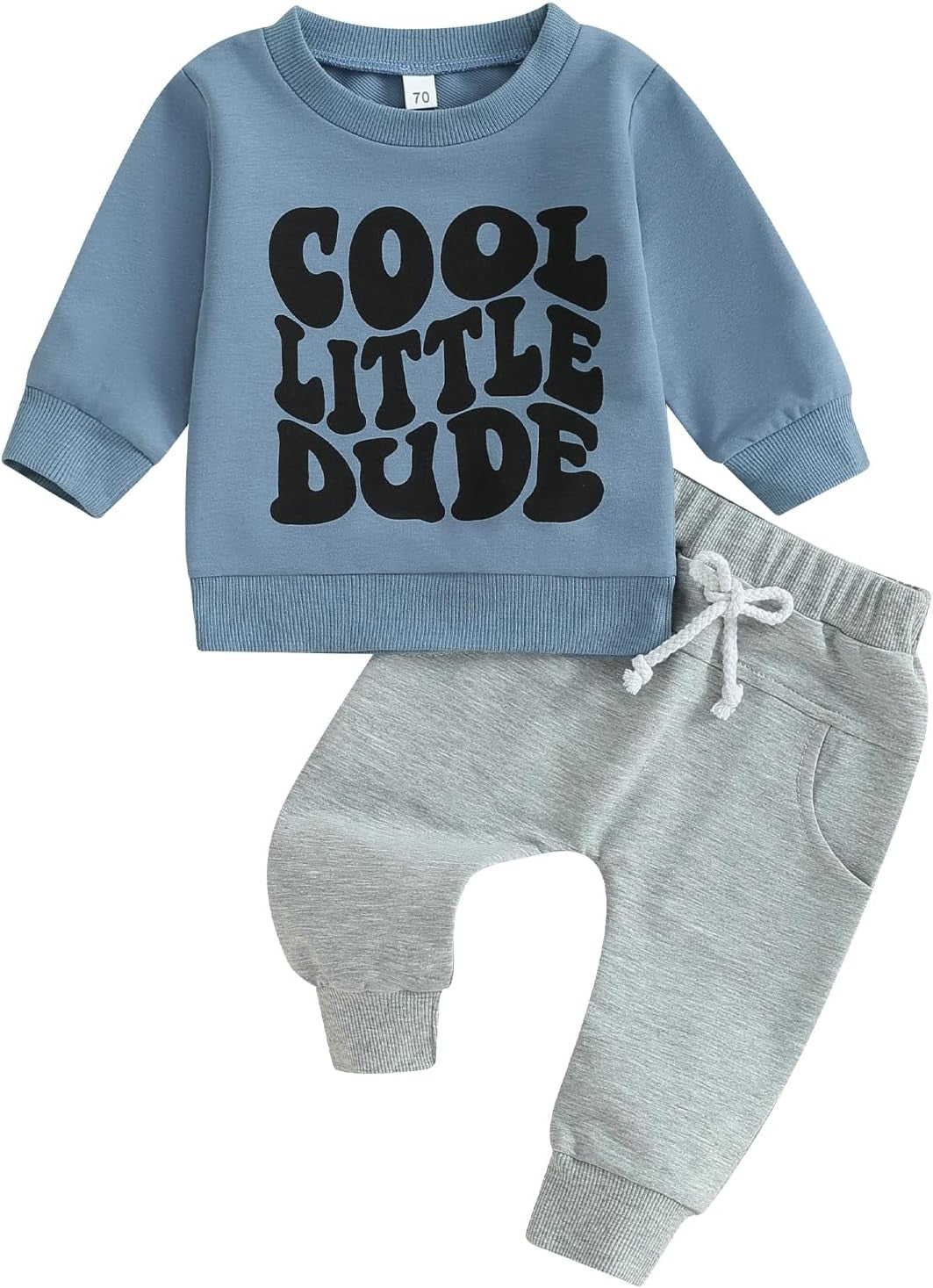 Long Sleeve Pullover Tops & Pant Sets For Toddler