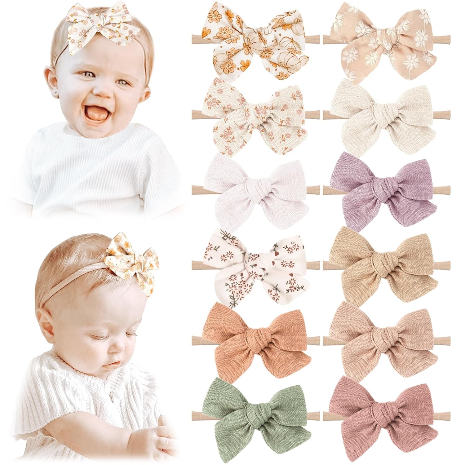 Baby Girl Bows and Headbands