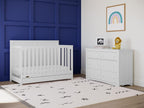 5-In-1 Convertible Crib with Drawer 