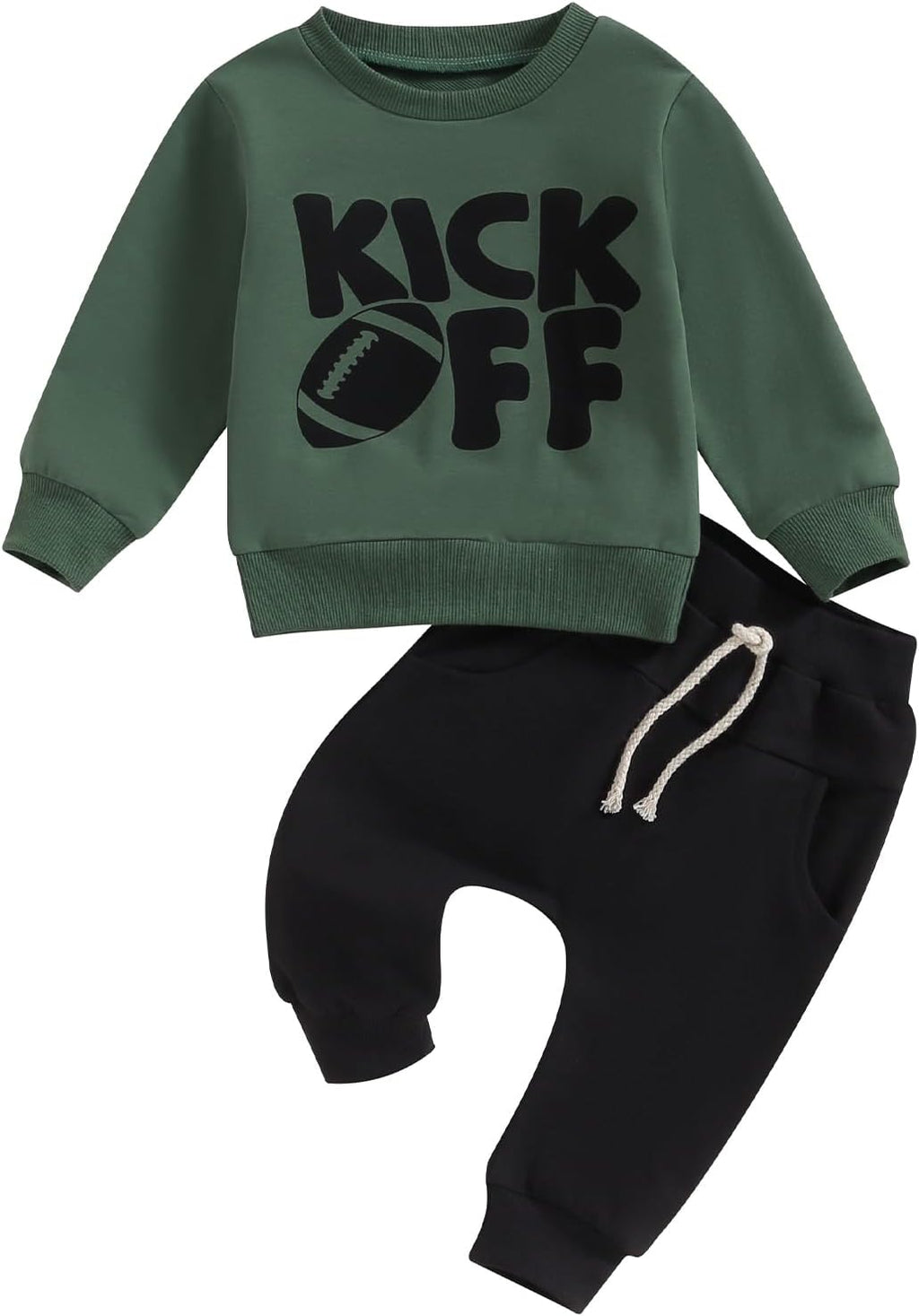 Long Sleeve Pullover Tops & Pant Sets For Toddler