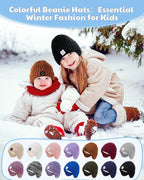 3 Pack Baby Beanie Hats with Earflaps