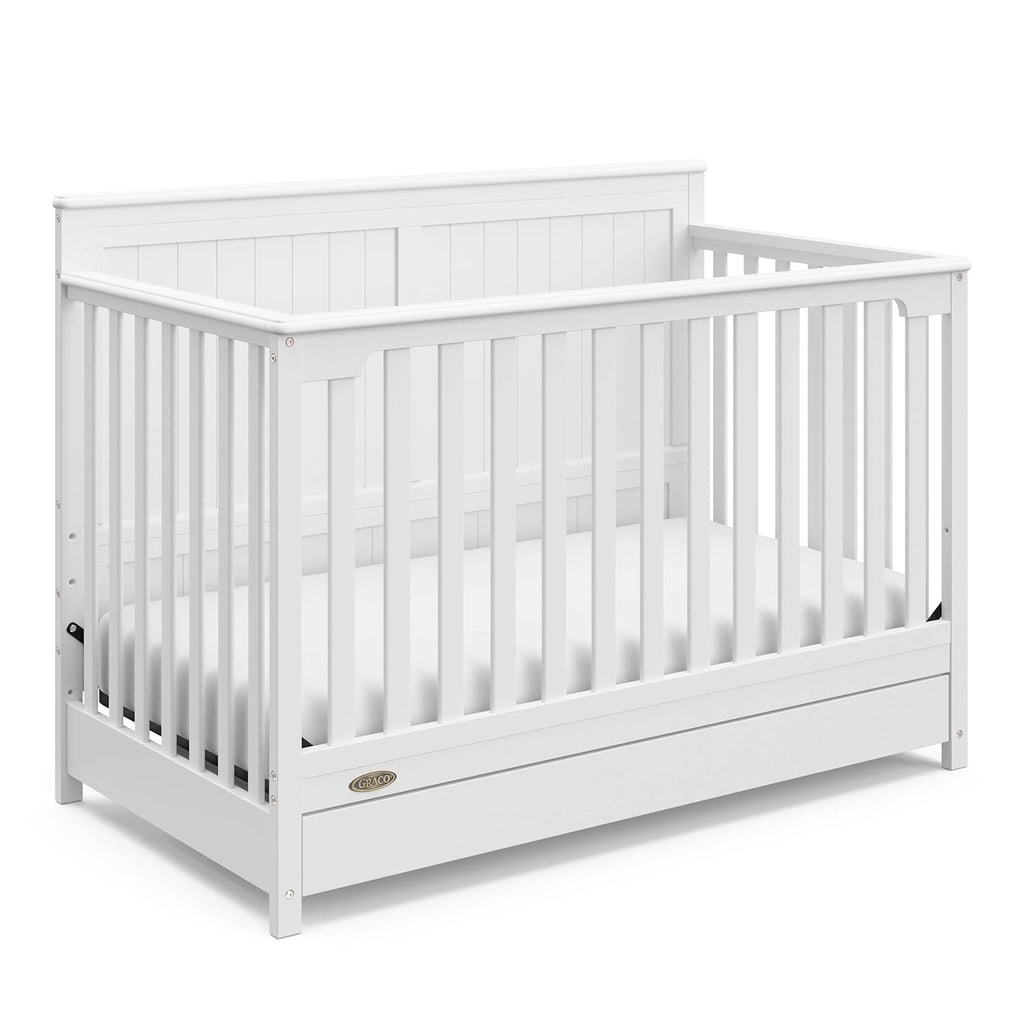 5-In-1 Convertible Crib with Drawer 