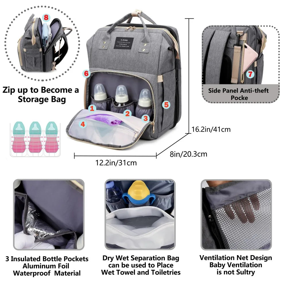 Mommyway™ Portable Crib Backpack