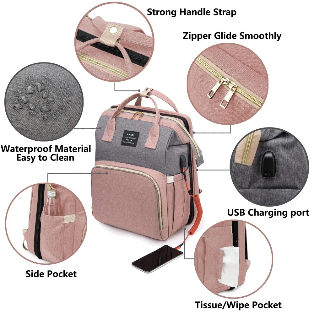 Mommyway™ Portable Crib Backpack