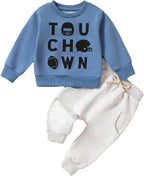 Long Sleeve Pullover Tops & Pant Sets For Toddler