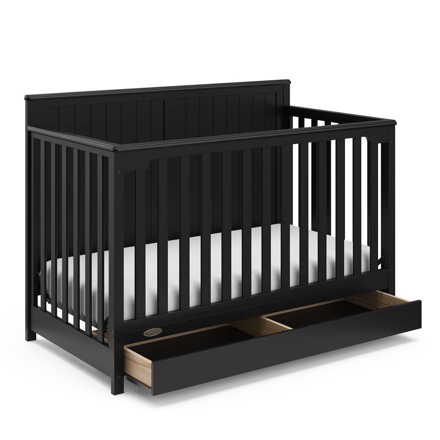 5-In-1 Convertible Crib with Drawer 