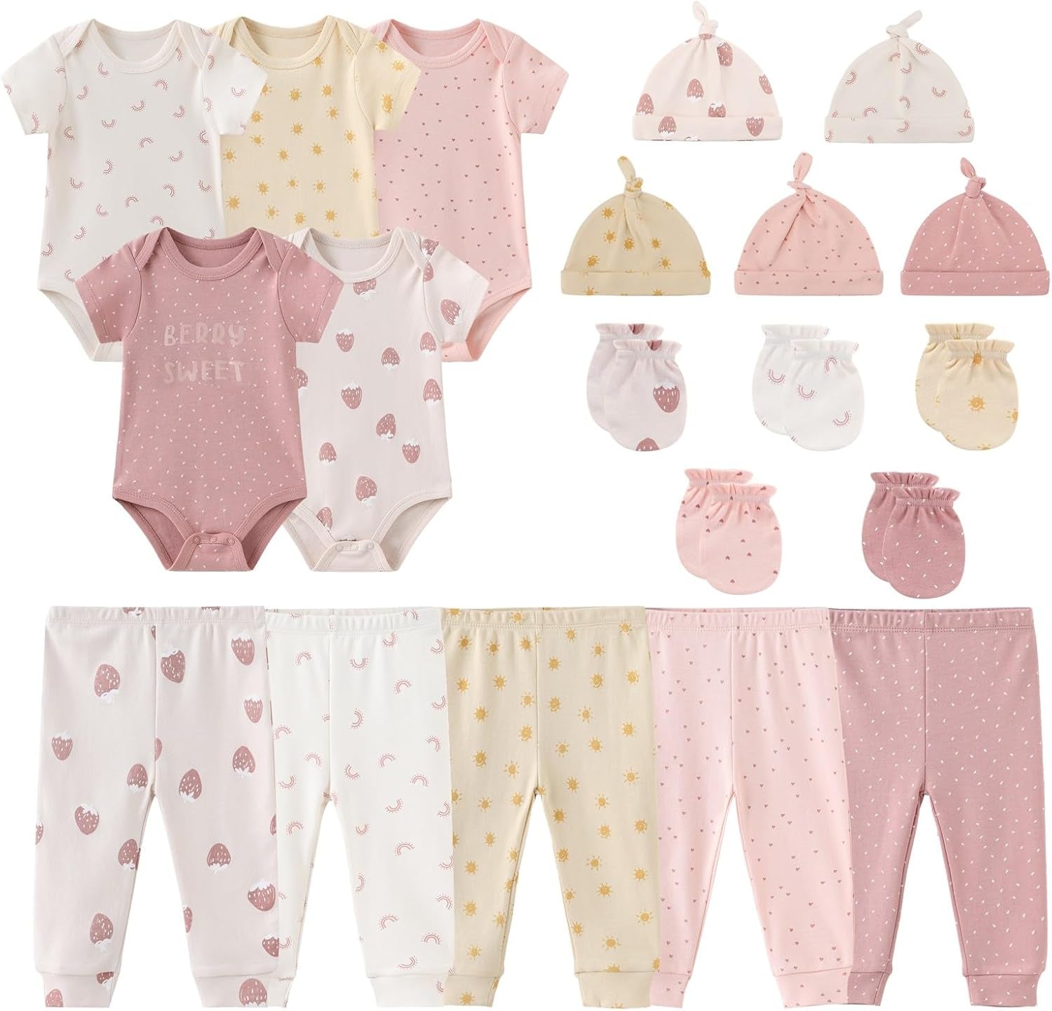 Unisex Baby Bodysuits Sets