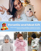 3 Pack Baby Beanie Hats with Earflaps