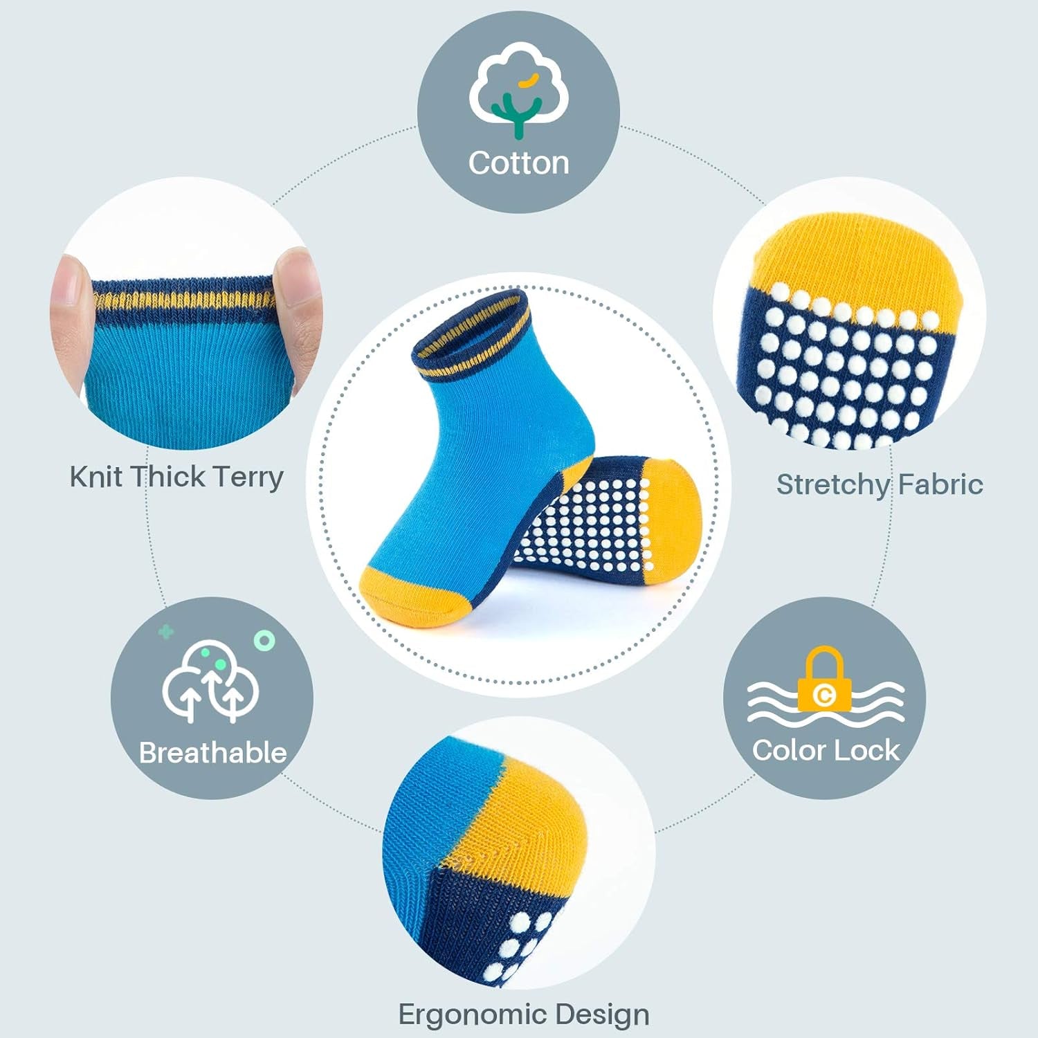 12 Pack Baby Toddler Socks