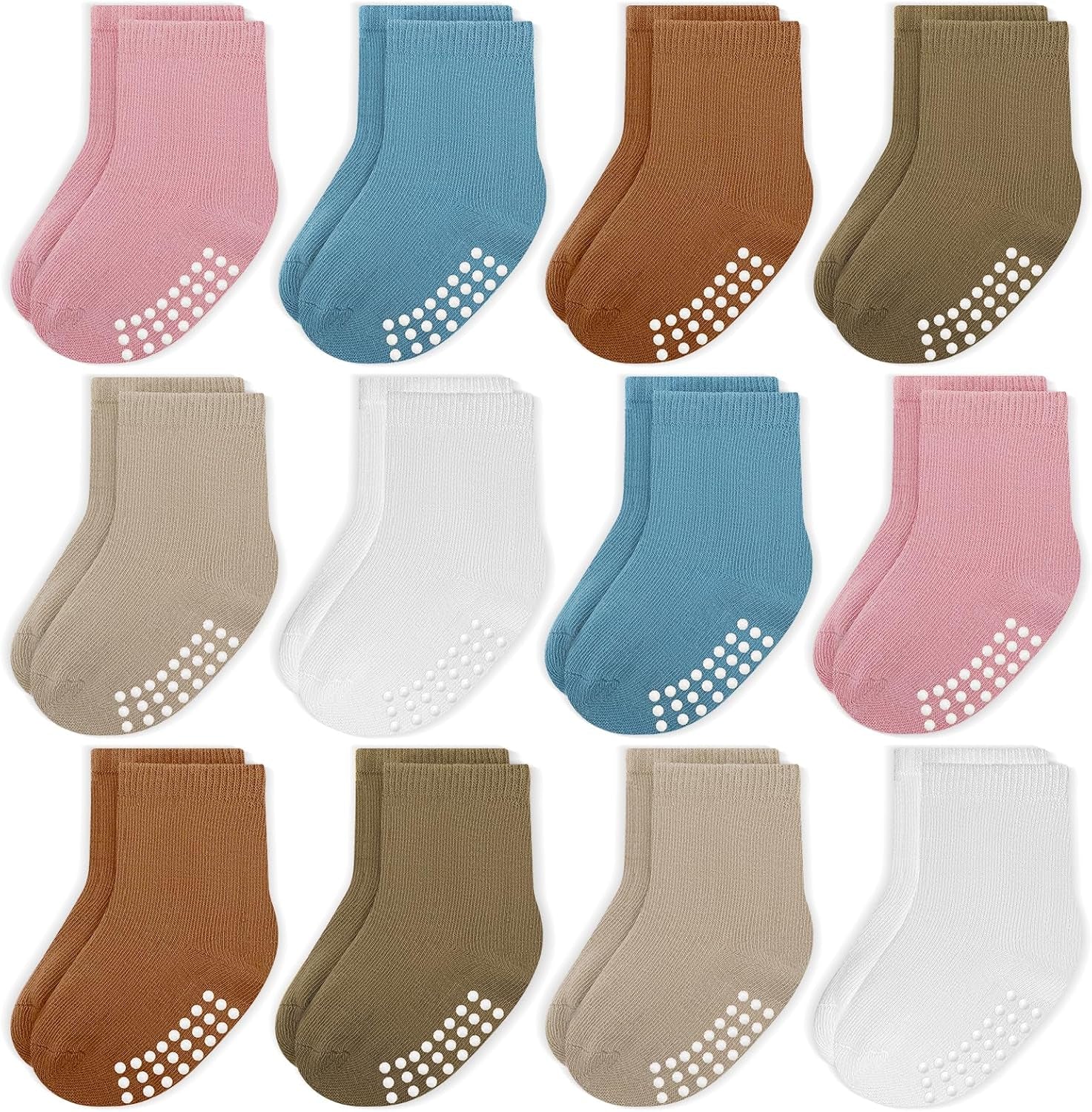 12 Pack Baby Toddler Socks