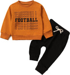 Long Sleeve Pullover Tops & Pant Sets For Toddler