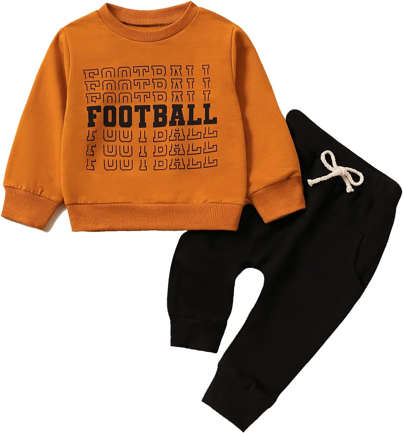 Long Sleeve Pullover Tops & Pant Sets For Toddler