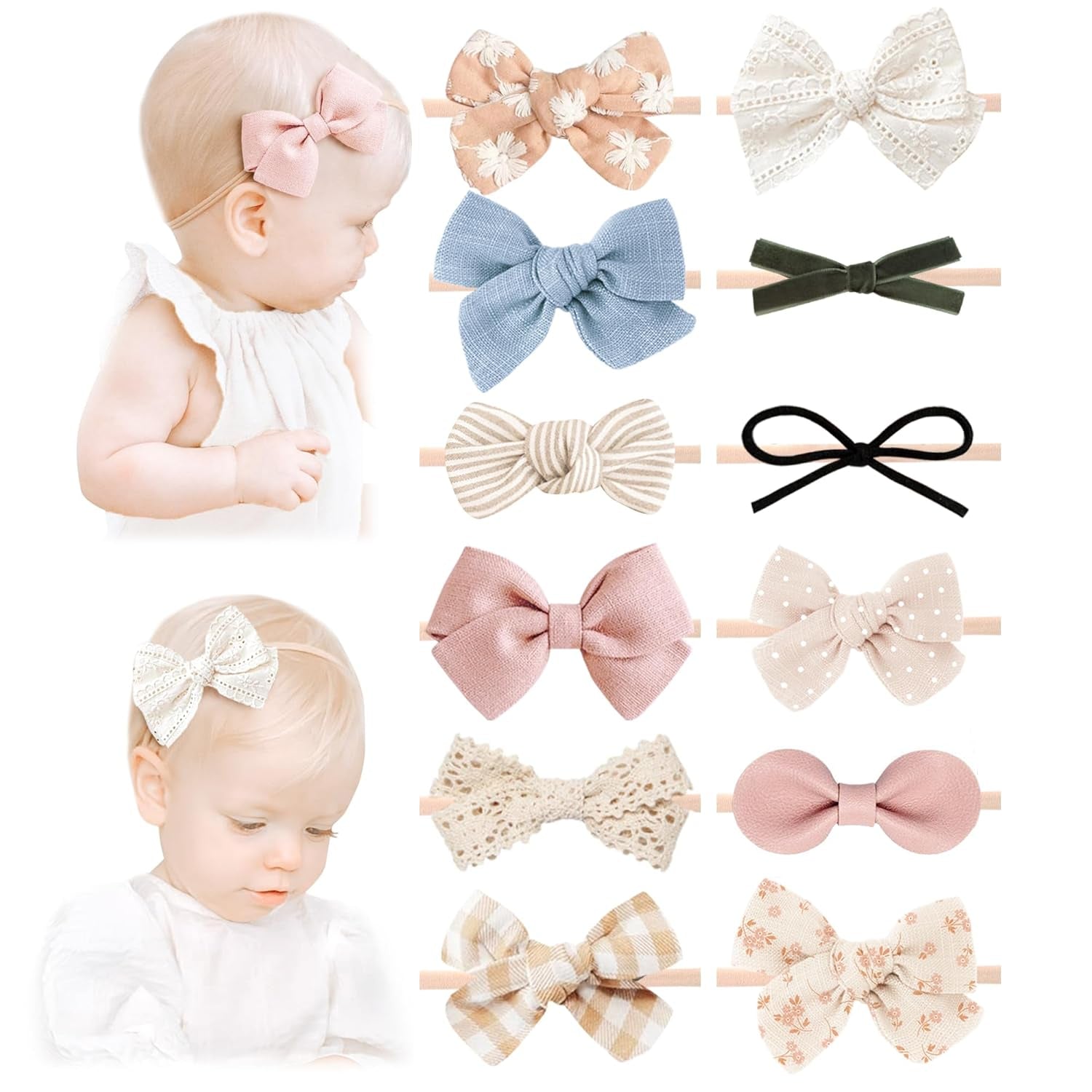 Baby Girl Bows and Headbands