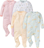 Baby Girls 4 Pack Sleep 'N Play Footie