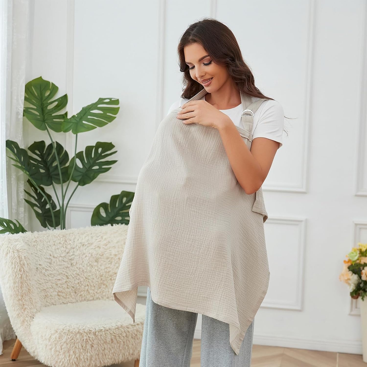 Muslin Nursing Cover for Breastfeeding