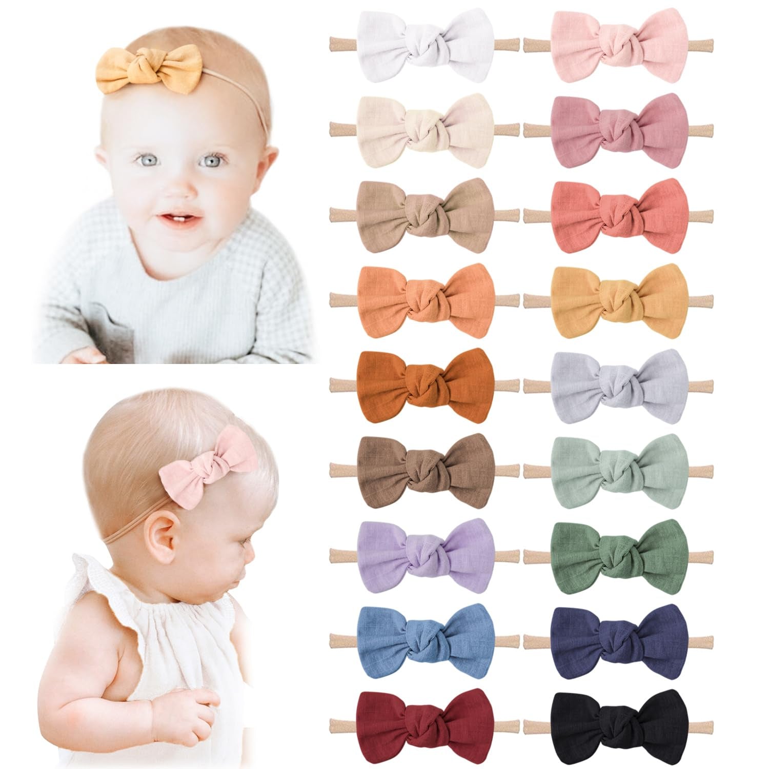 Baby Girl Bows and Headbands